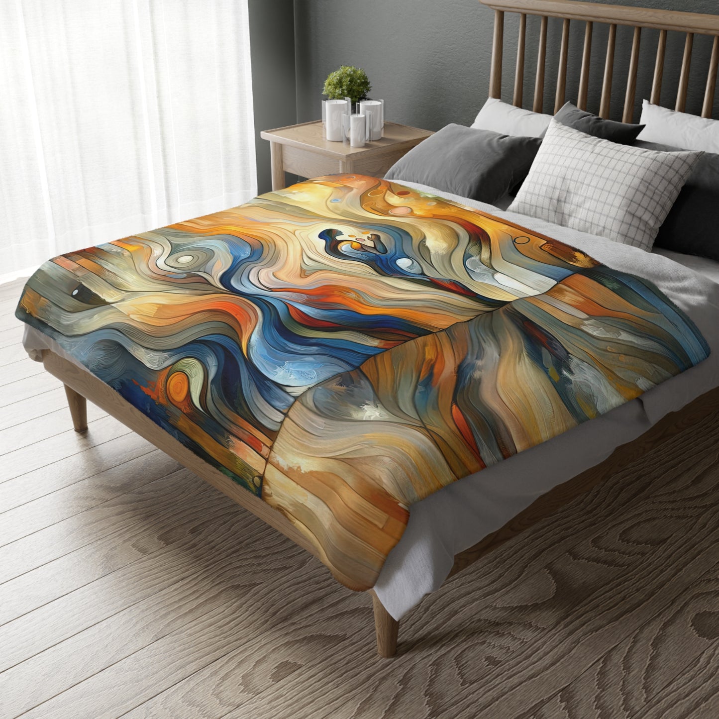 Self Embrace Benevolence Velveteen Microfiber Blanket (Two-sided print)