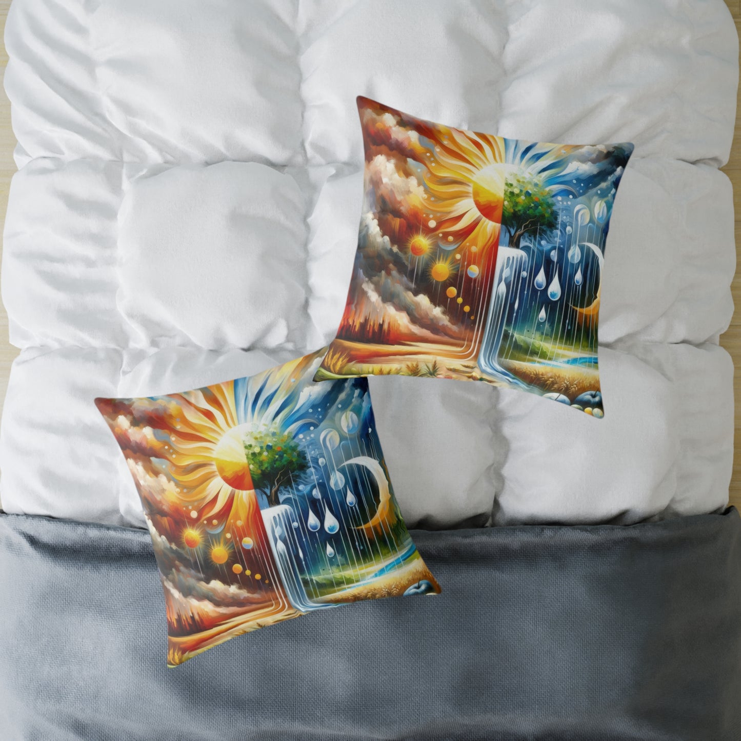 Sunshine Harvest Journey Spun Polyester Pillow