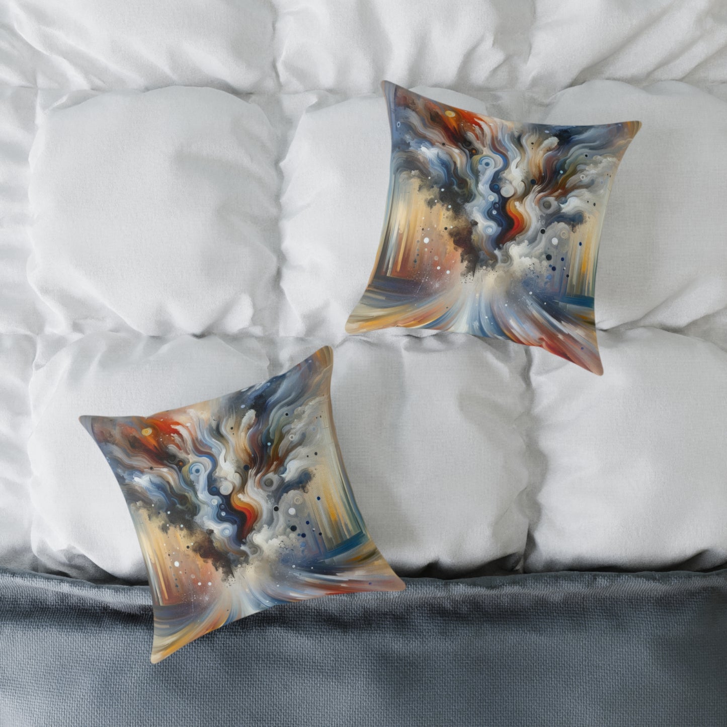Dynamic External Influence Spun Polyester Pillow