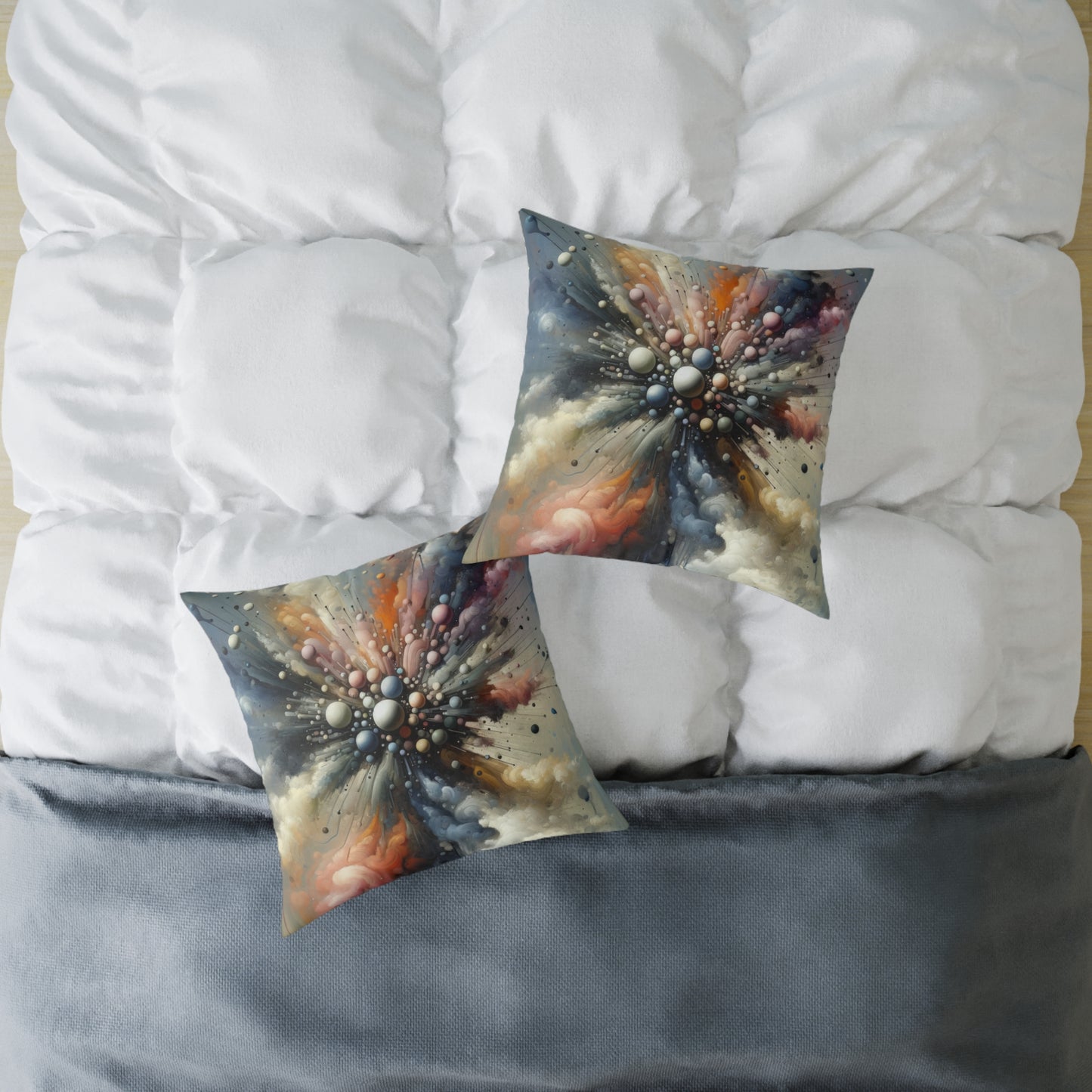 Impactful Deeds Ripple Spun Polyester Pillow