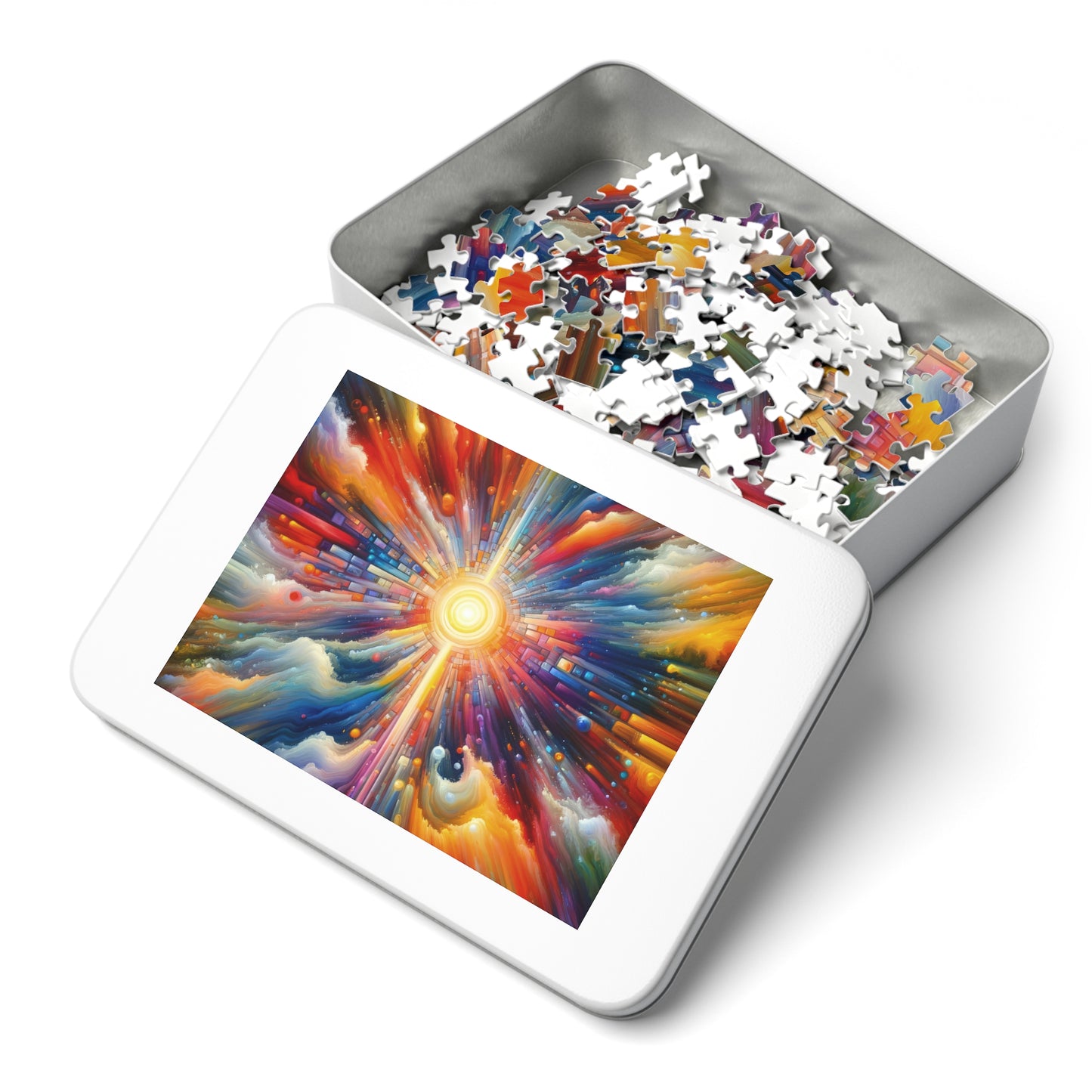 Kaleidoscopic Tachism Breath Jigsaw Puzzle (30, 110, 252, 500,1000-Piece)