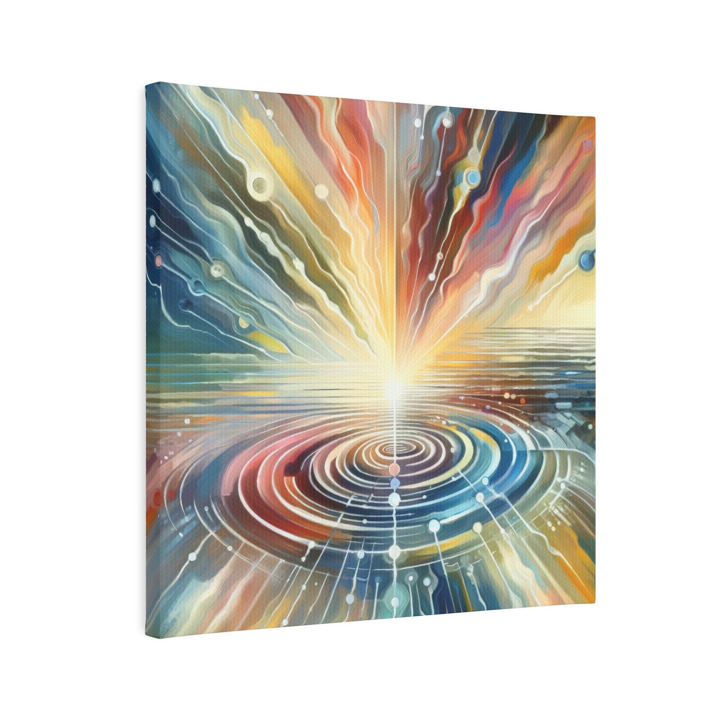 Rippling Community Dynamics Canvas Photo Tile