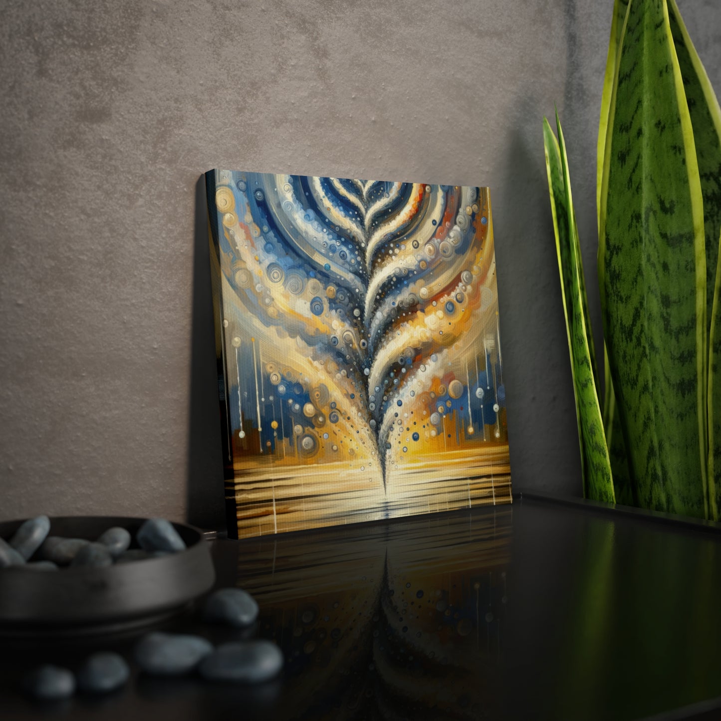 Ripple Effect Abstraction Canvas Photo Tile
