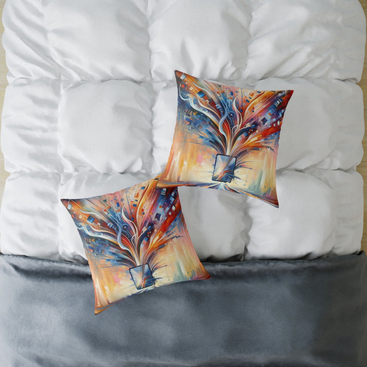 Empowerment Through Technology Spun Polyester Pillow