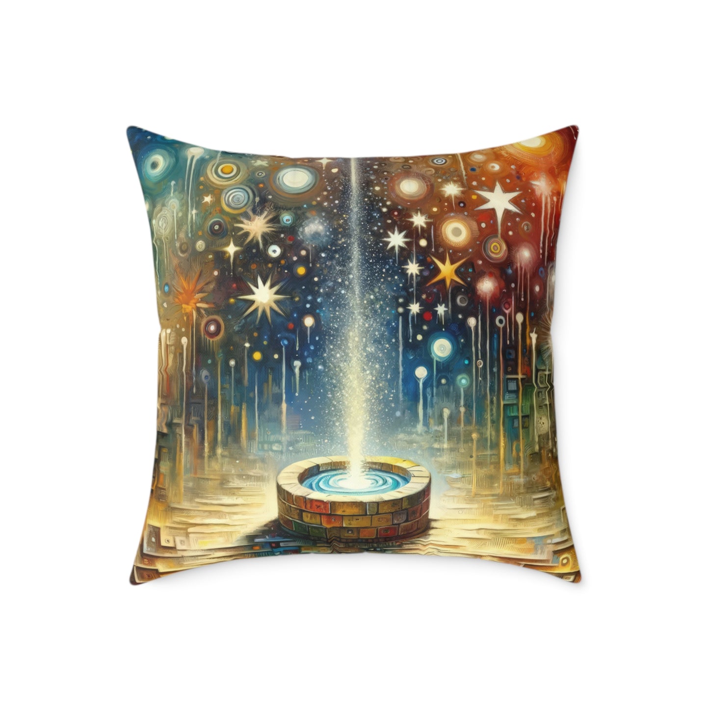 Inspiration Tachism Tribute Spun Polyester Pillow