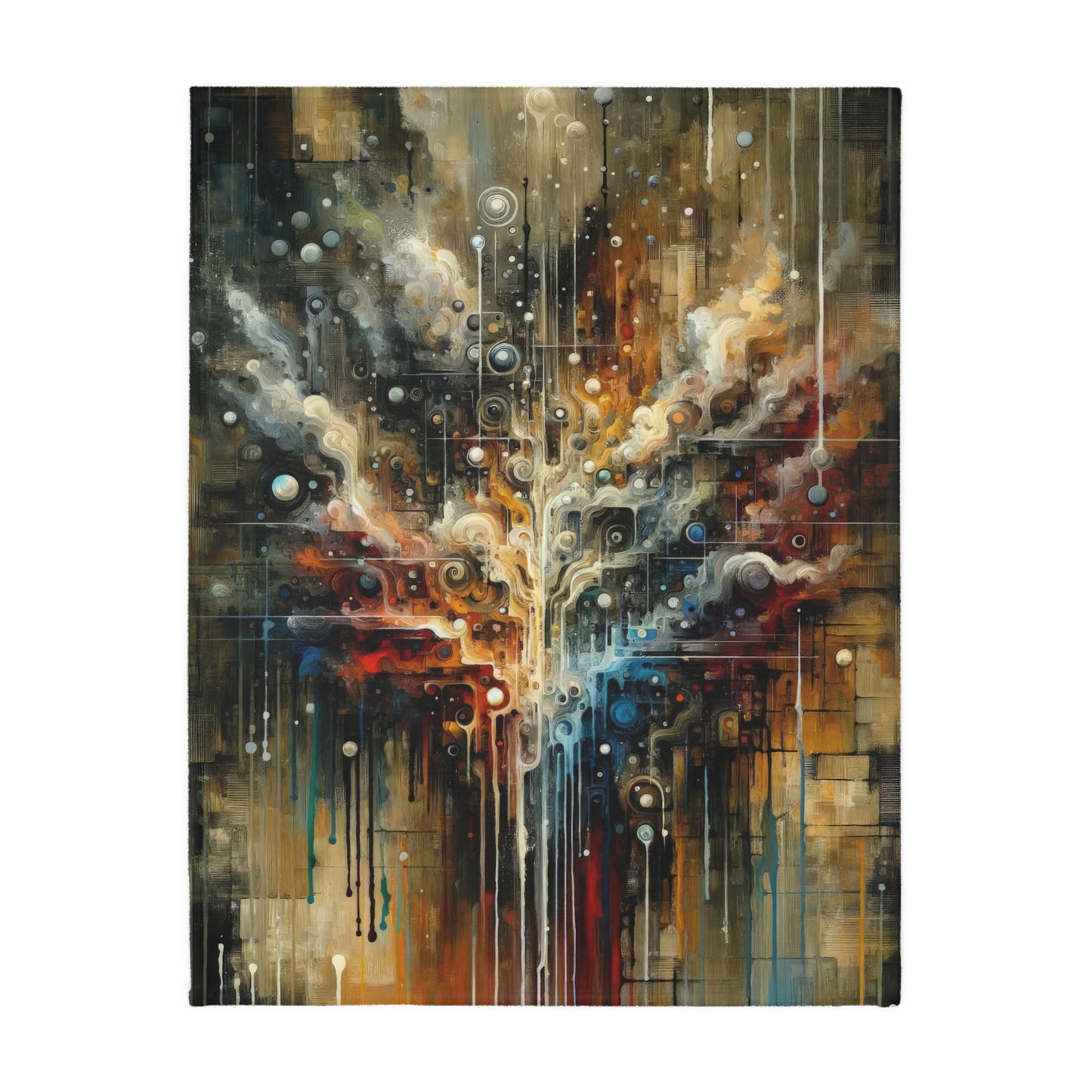 Integral Stewardship Abstract Velveteen Microfiber Blanket (Two-sided print)