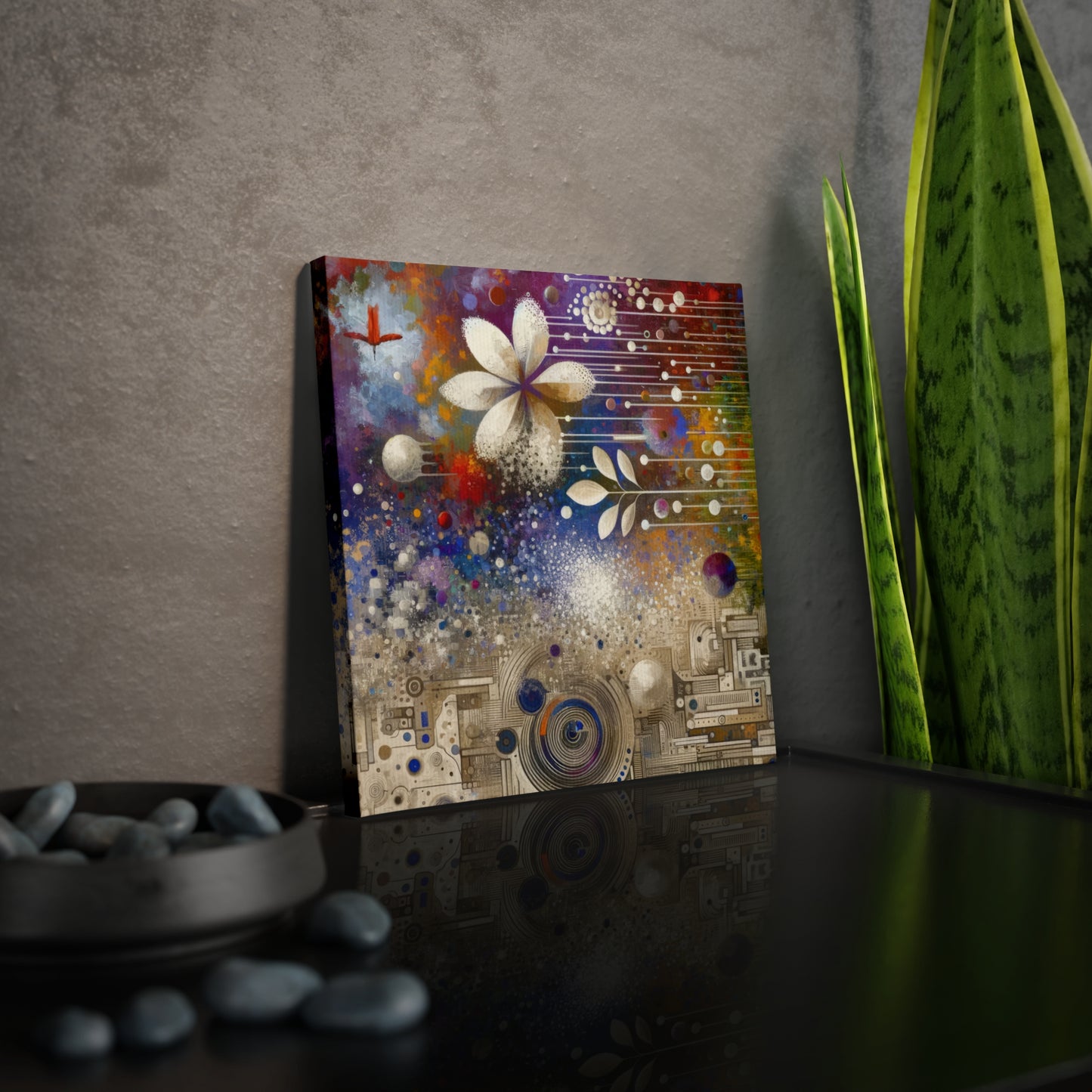 Inner Algorithm Synthesis Canvas Photo Tile