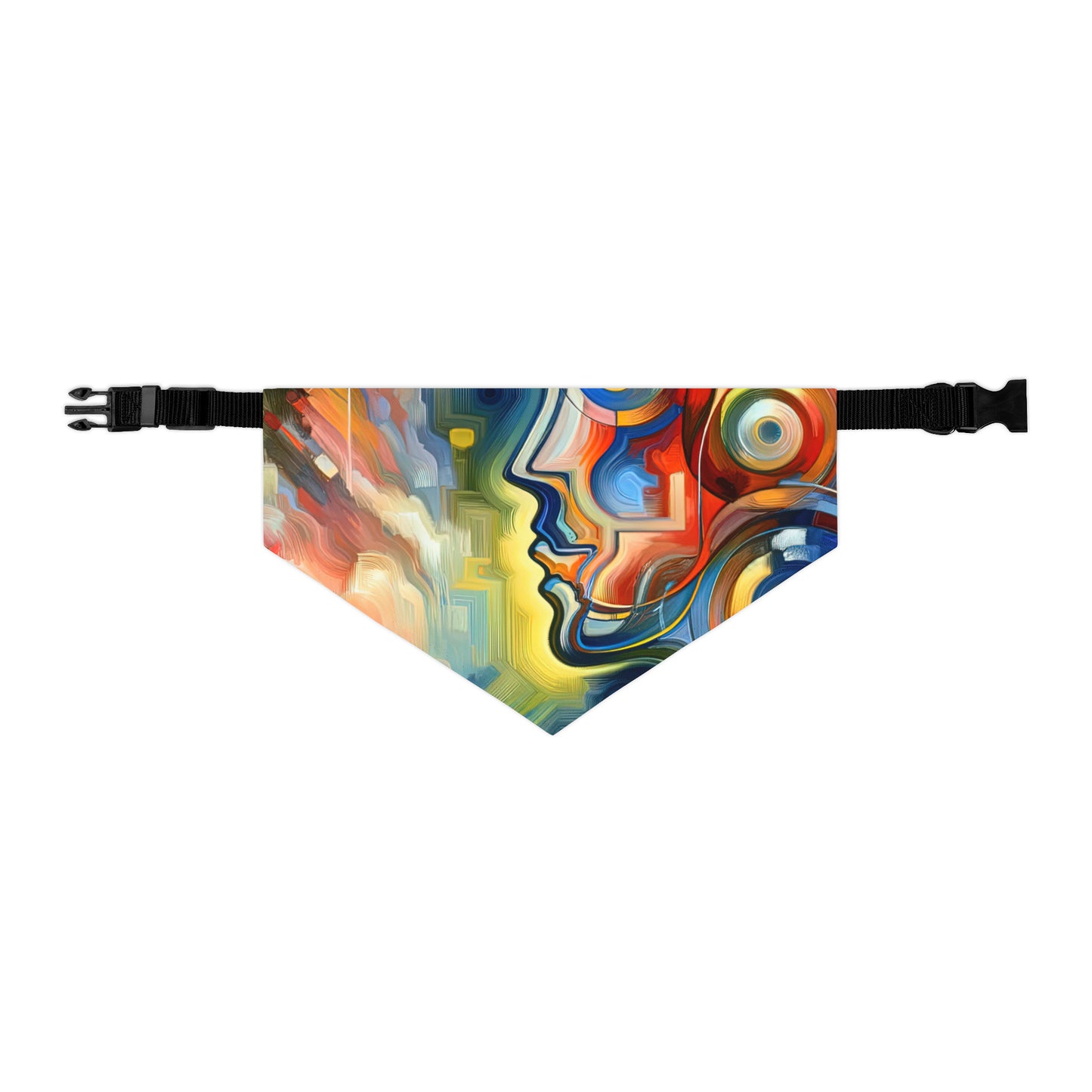 Emotional Perception Abstract Pet Bandana Collar