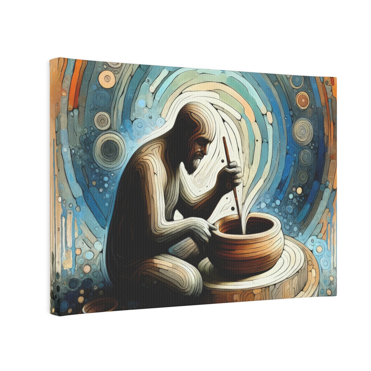 Crafting Semantic Pottery Canvas Photo Tile