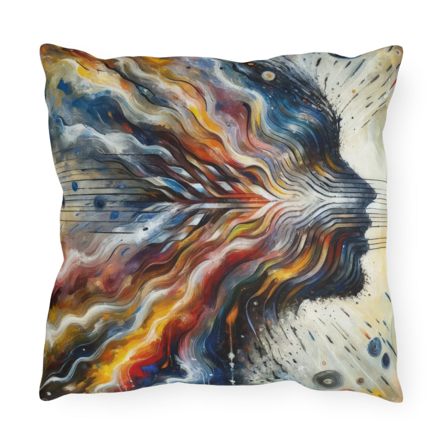 Empathetic Awakening Dynamic Outdoor Pillows