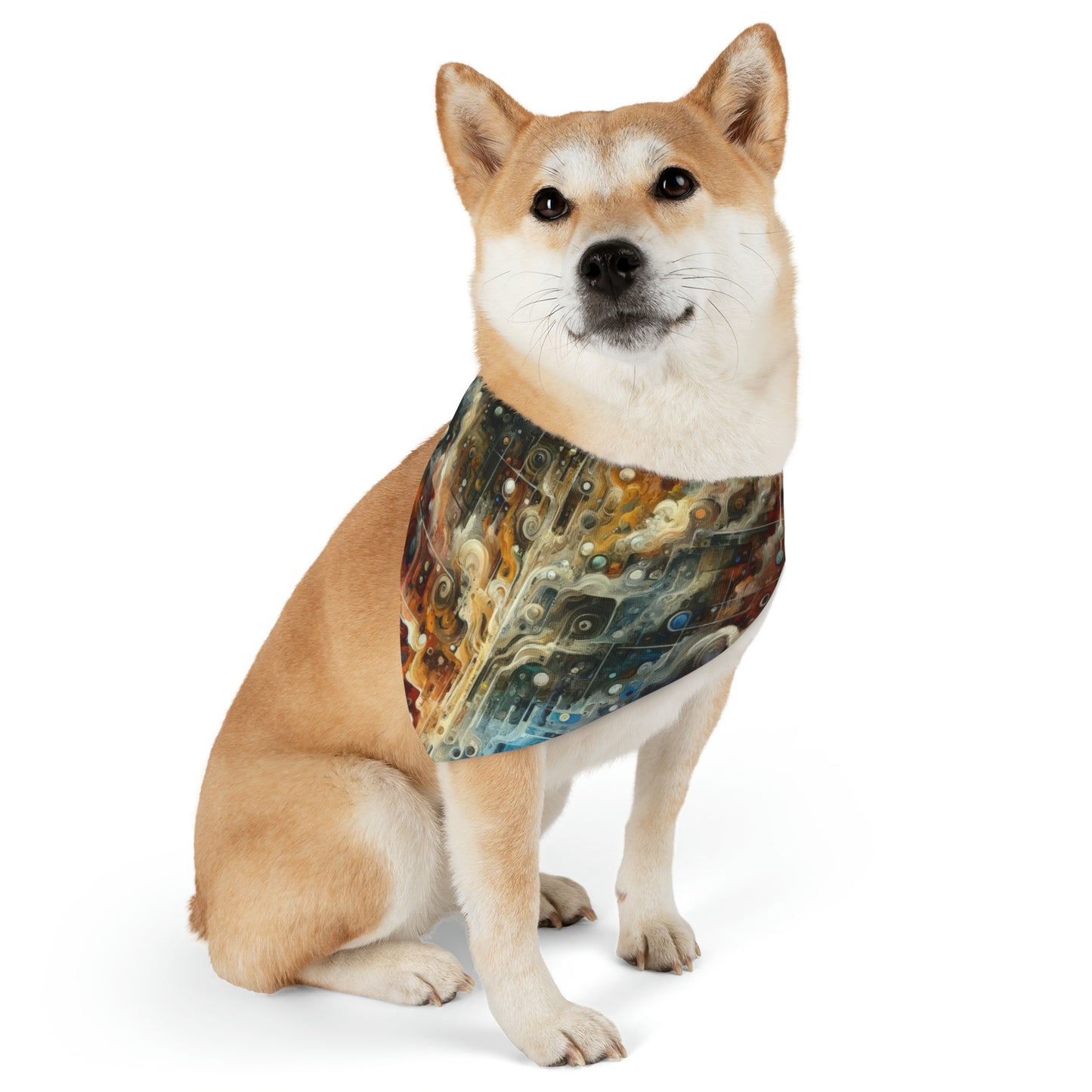 Integral Stewardship Abstract Pet Bandana Collar