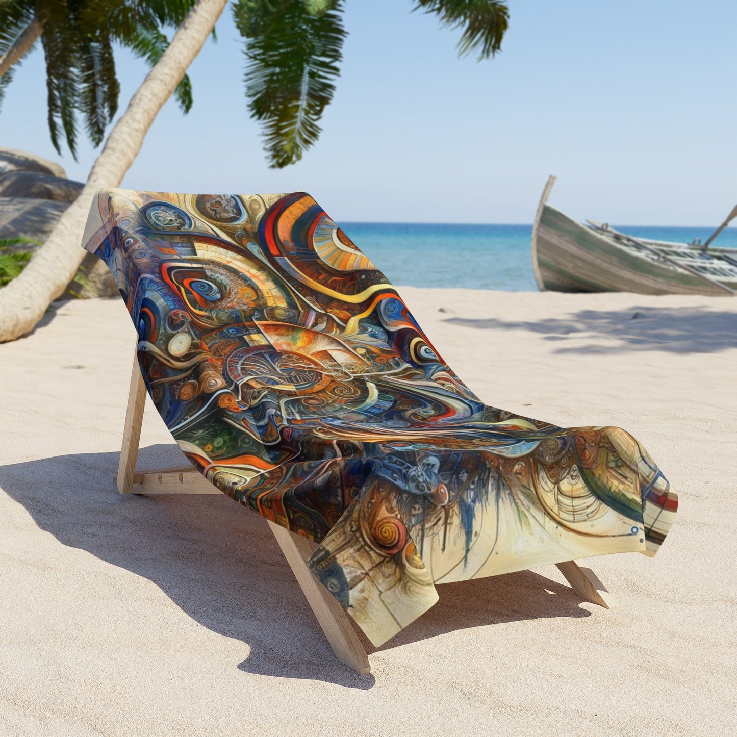 Ethos Web Abstract Beach Towel