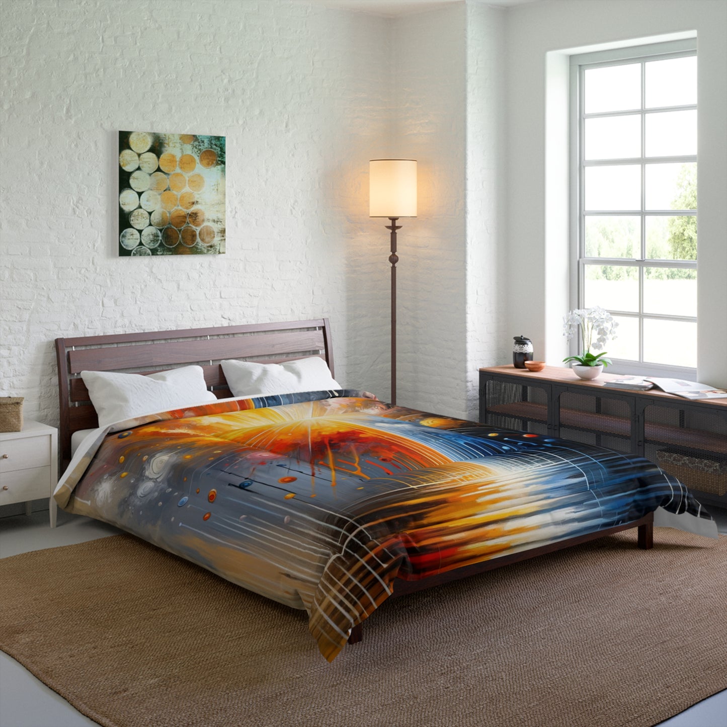 Luminous Abstract Tachism Comforter