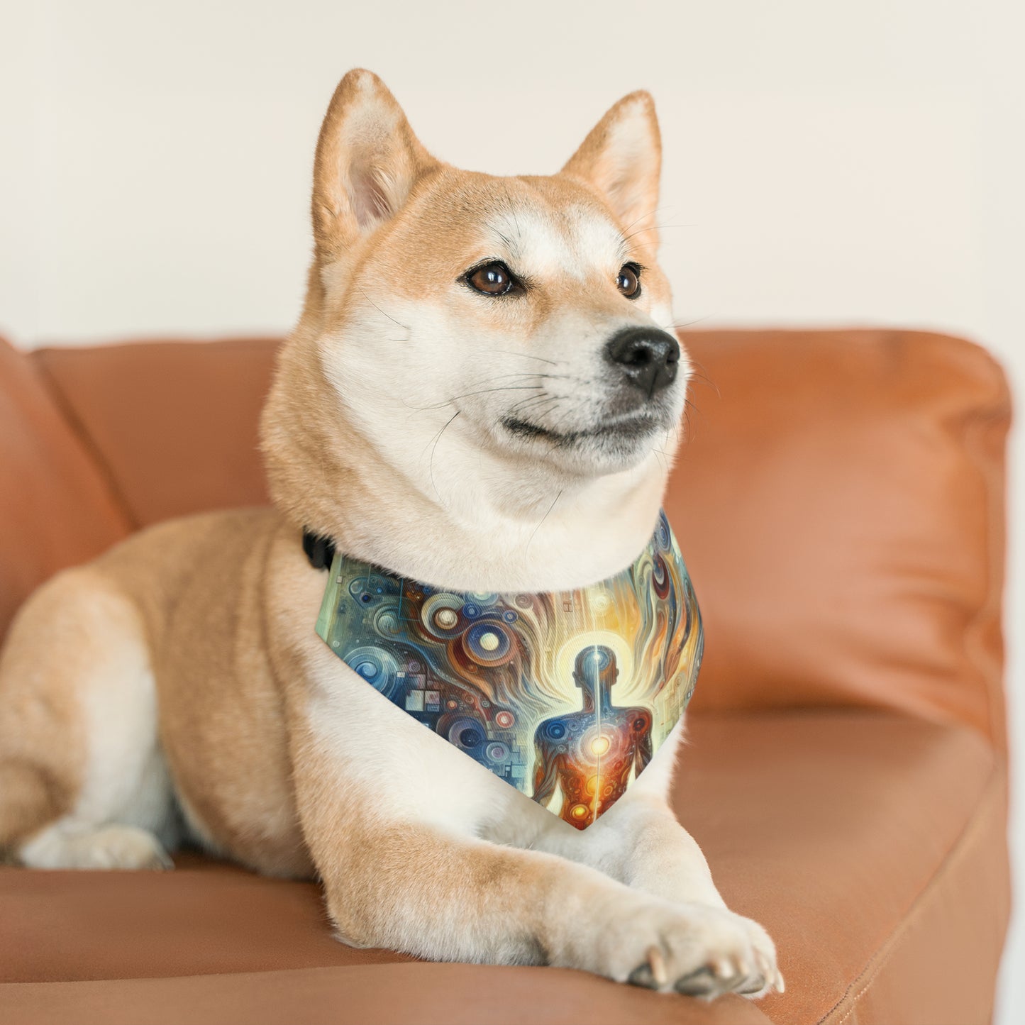 Technological Spiritual Synthesis Pet Bandana Collar