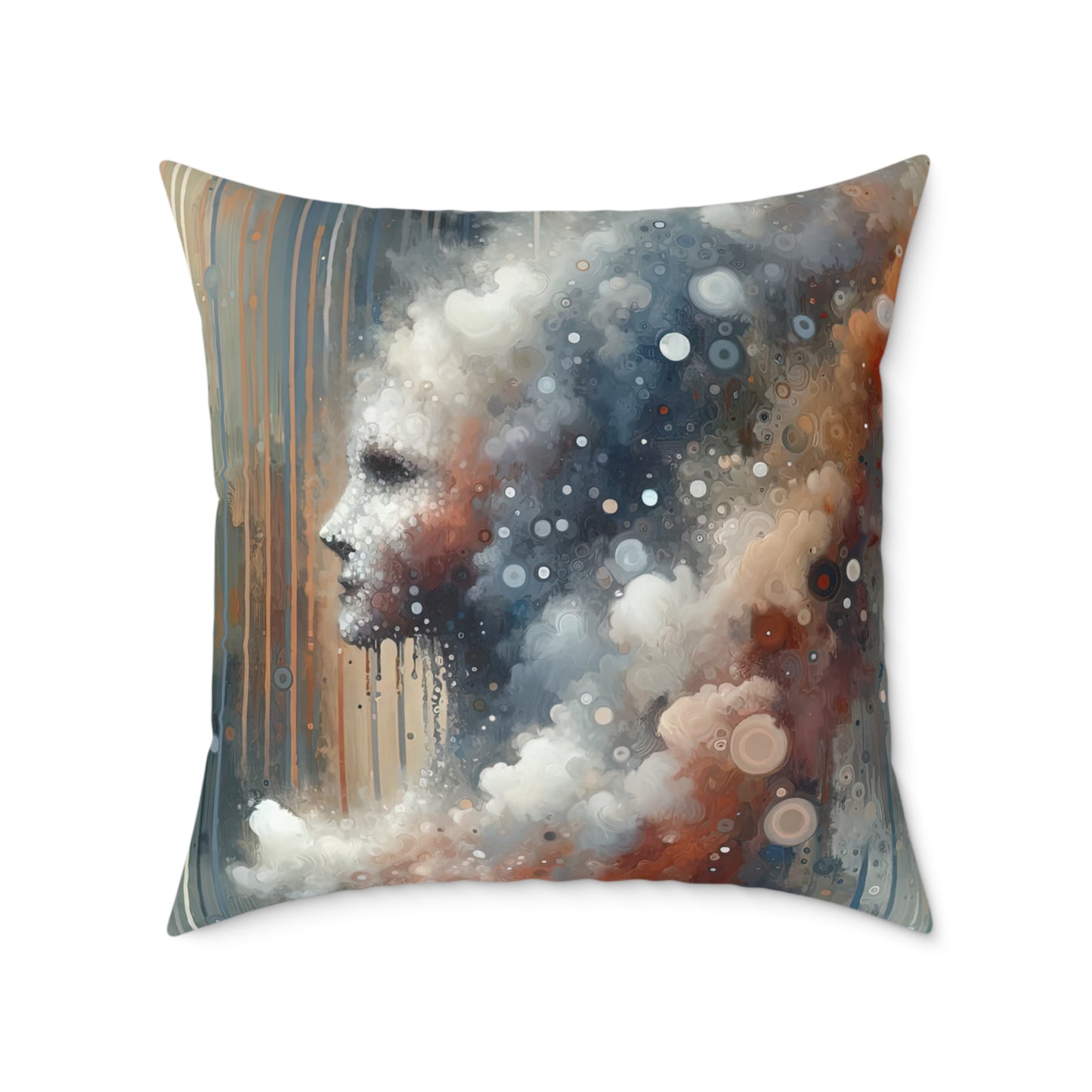 Ephemeral Hour Residue Spun Polyester Pillow