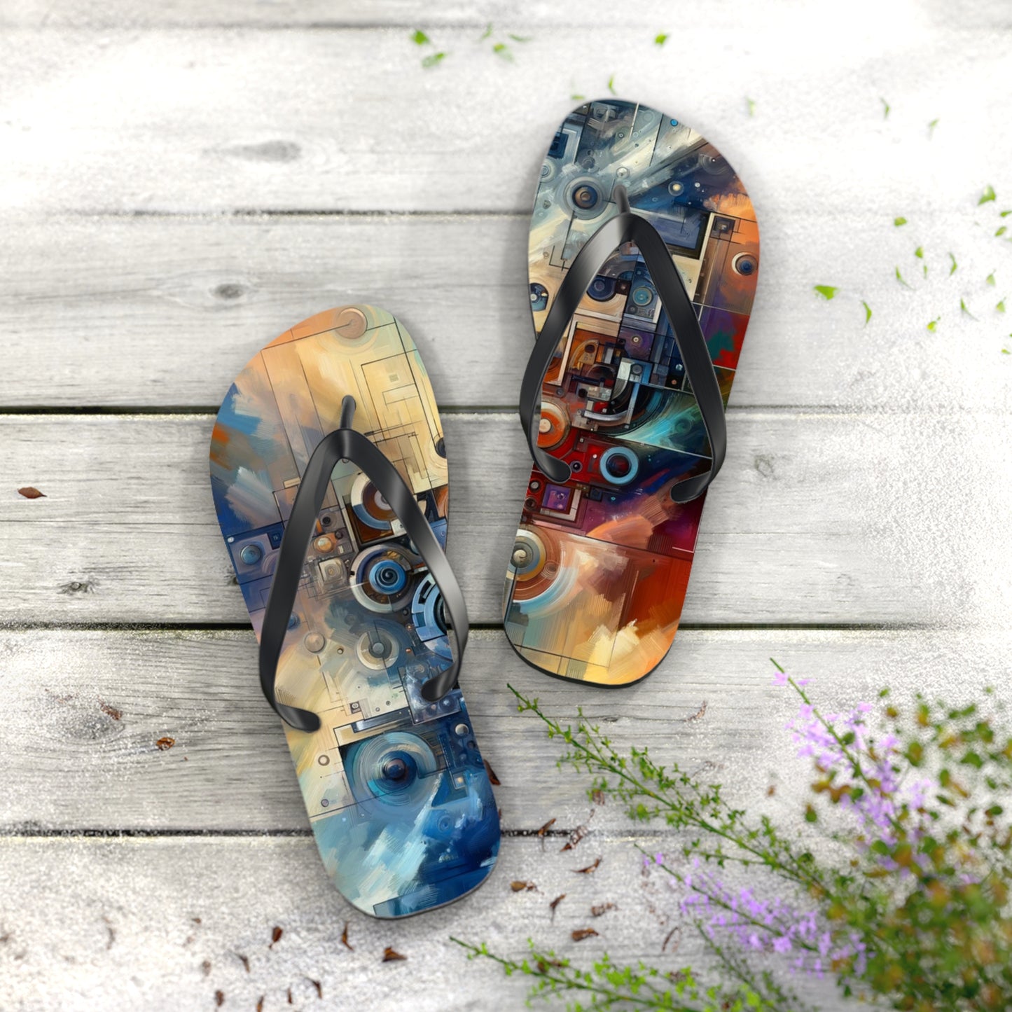 Tech Gratitude Fusion Flip Flops