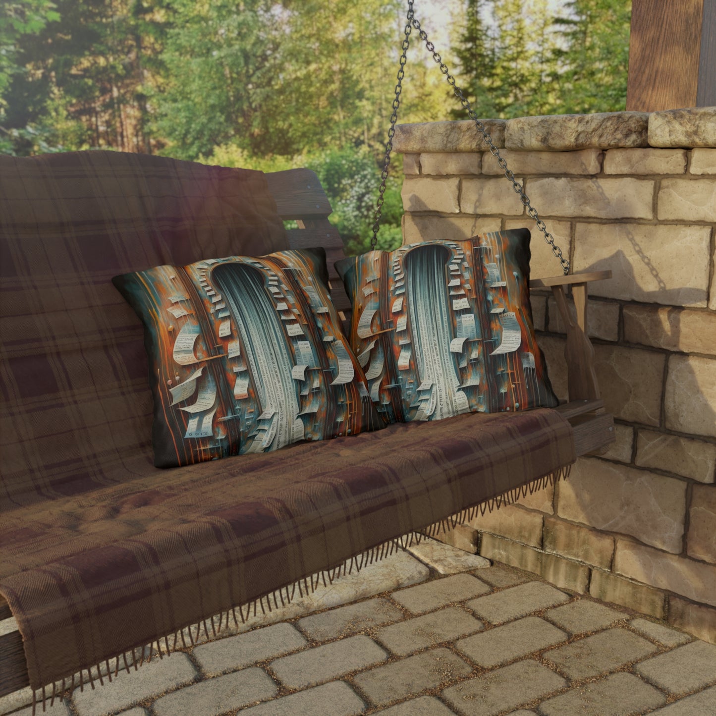 Illuminated Truths Mirror Outdoor Pillows