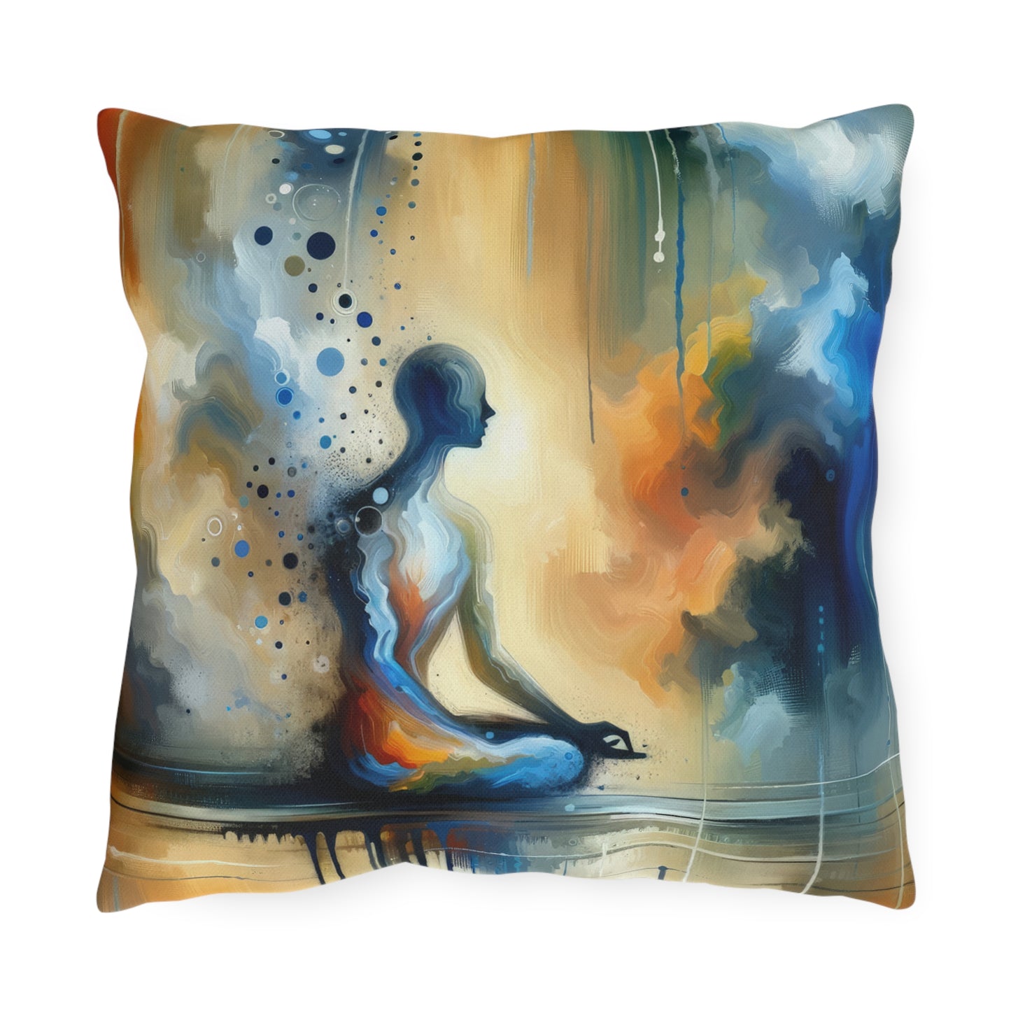 Resonance Abstract Healing Outdoor Pillows