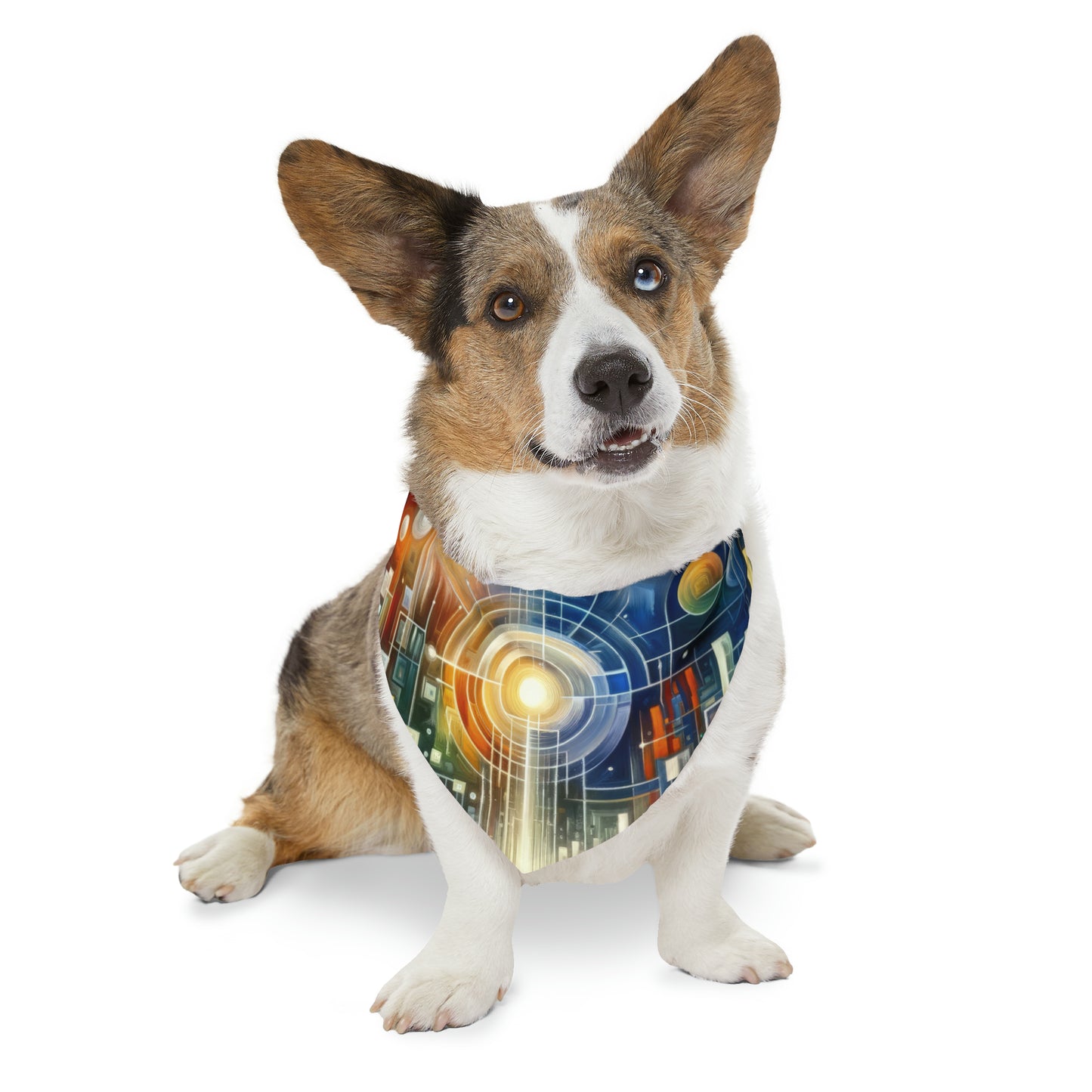 Mindful Megabyte Convergence Pet Bandana Collar