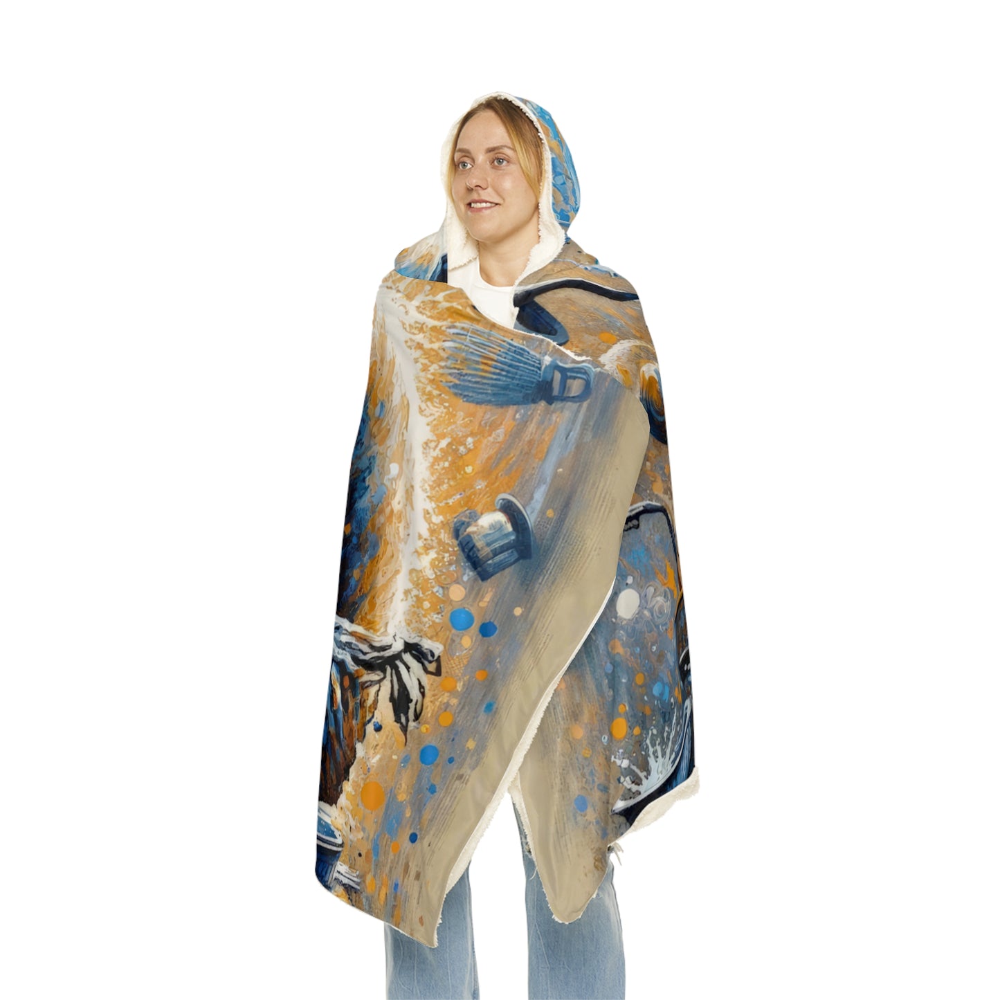 Meditative Kinetic Tachism Snuggle Blanket