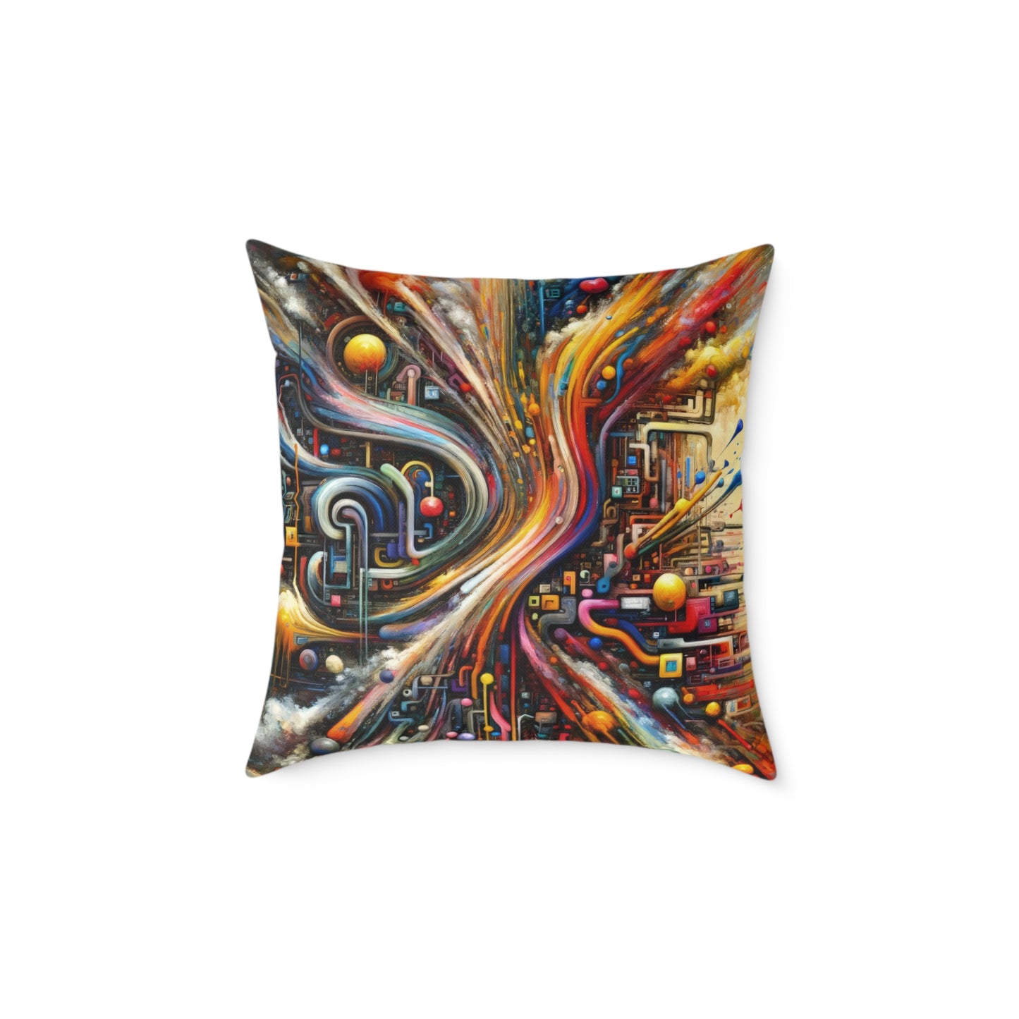 Information Bottleneck Cascade Spun Polyester Pillow