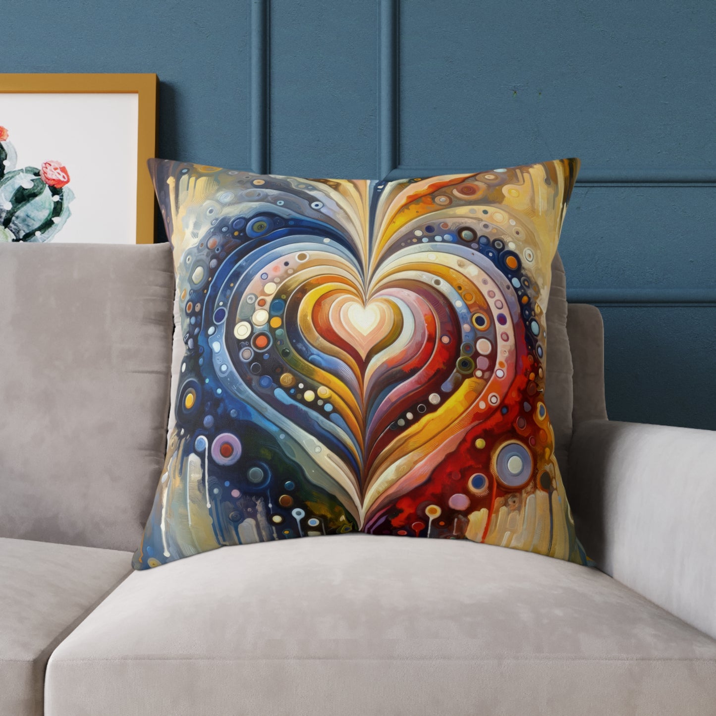 Harmonic Heart Essence Spun Polyester Pillow