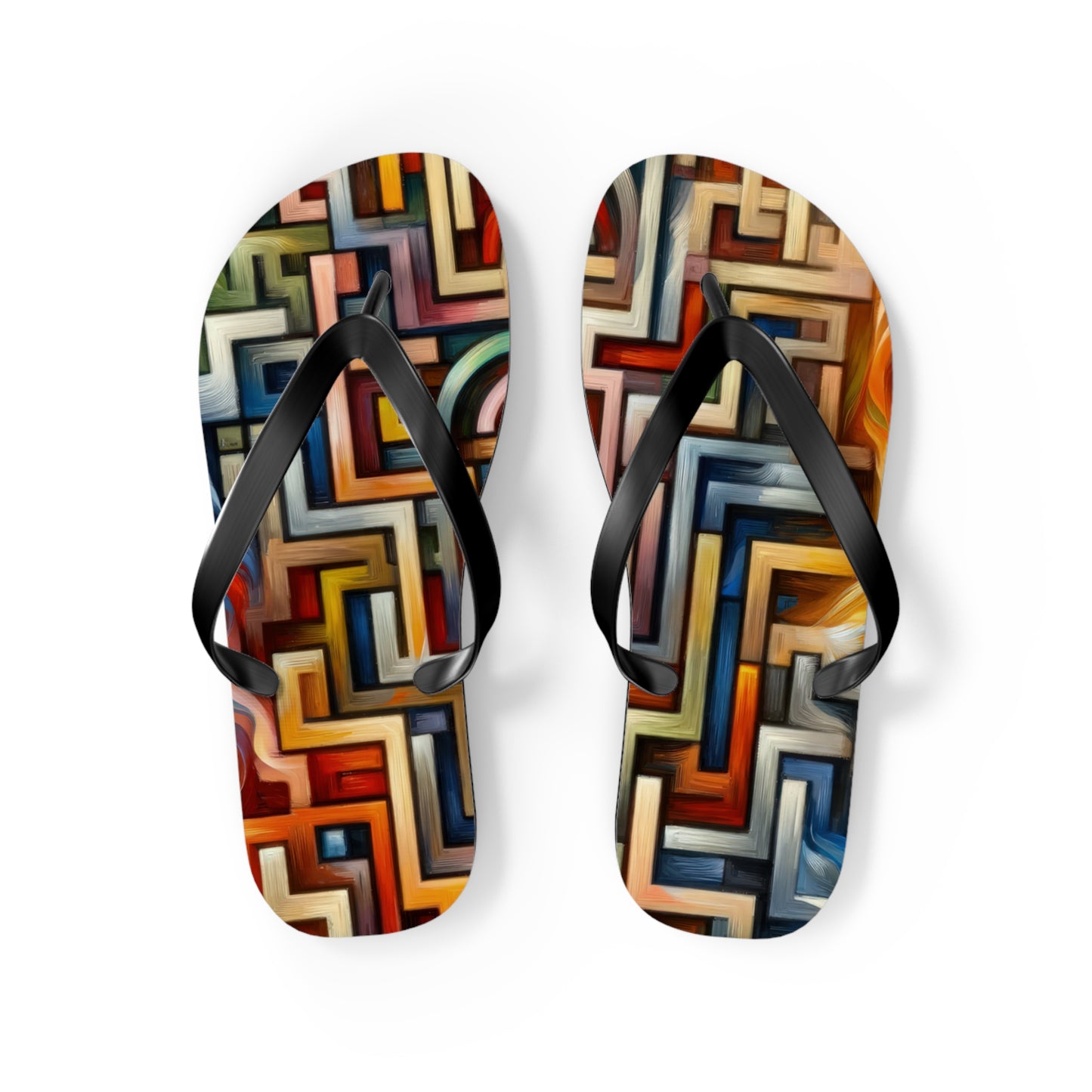 Labyrinthine Love Choices Flip Flops