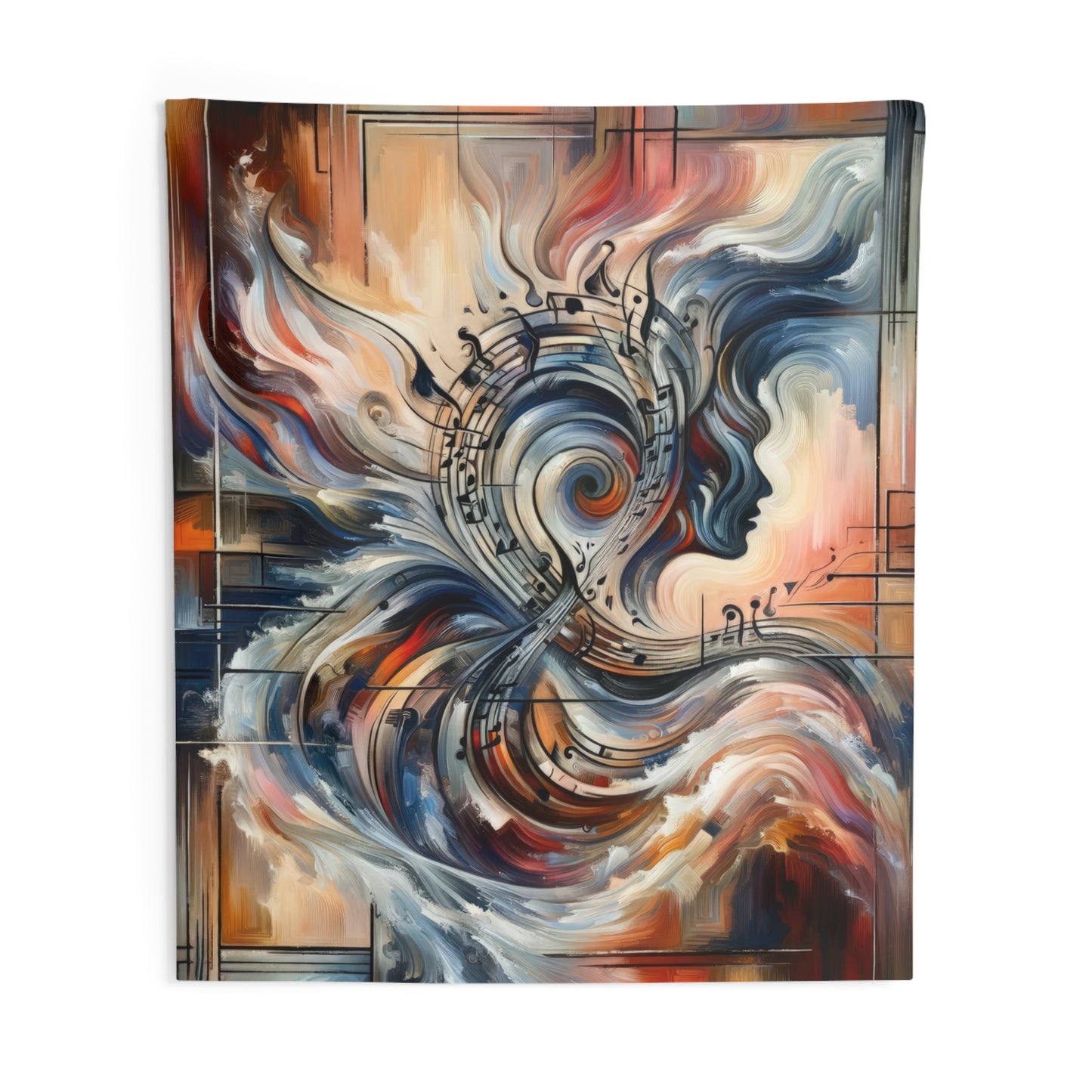 Symphonic Empathic Swirls Indoor Wall Tapestries