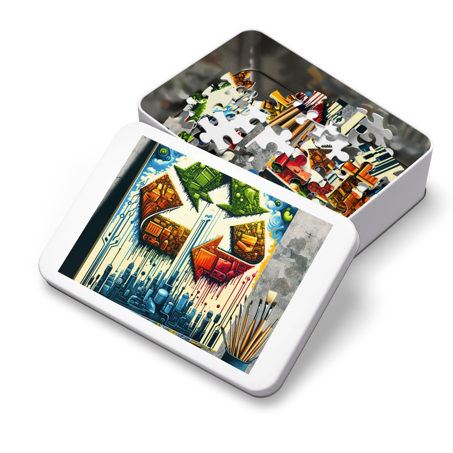 Upcycling Lifecycle Artistry Jigsaw Puzzle (30, 110, 252, 500,1000-Piece)
