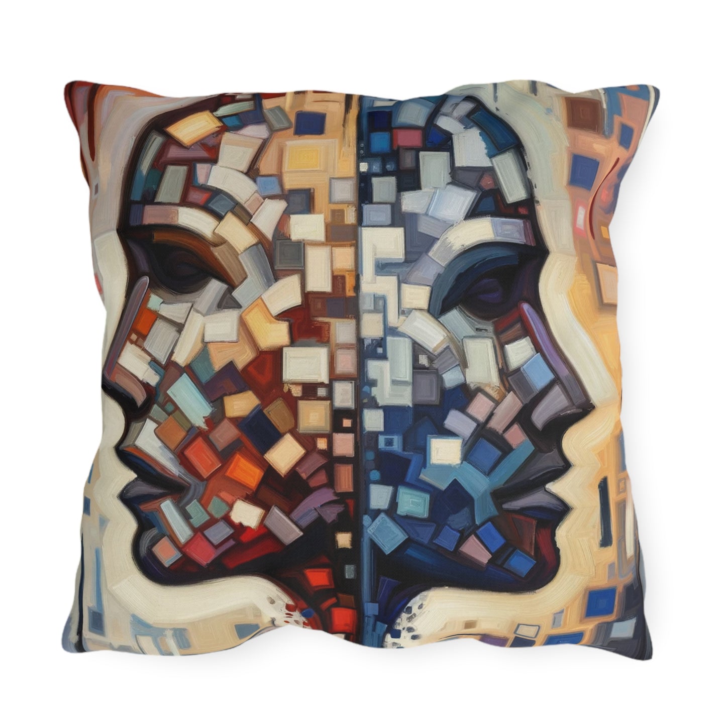 Identity Tachism Intersection Outdoor Pillows