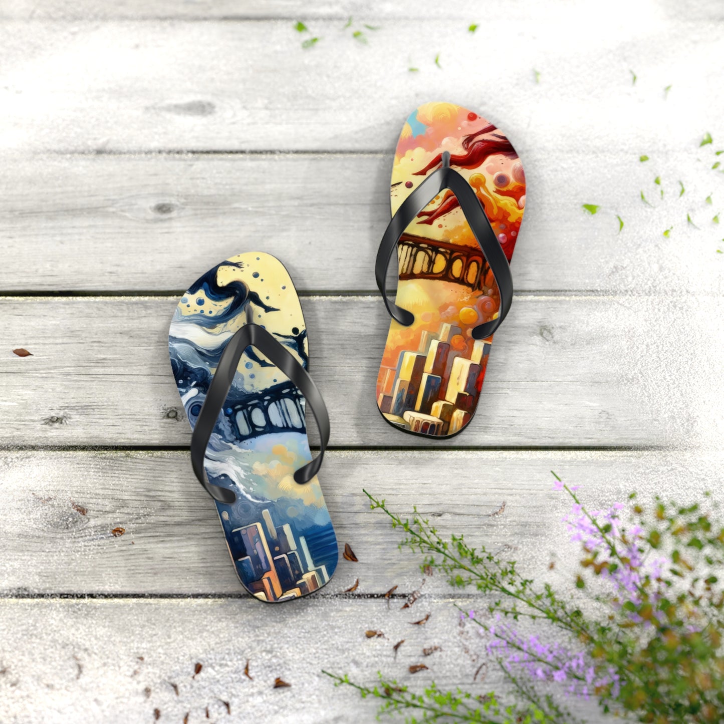 Faithful Diving Bridges Flip Flops