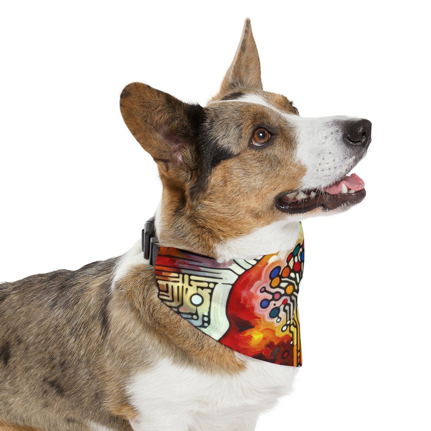 Empathetic Connection Abstract Pet Bandana Collar