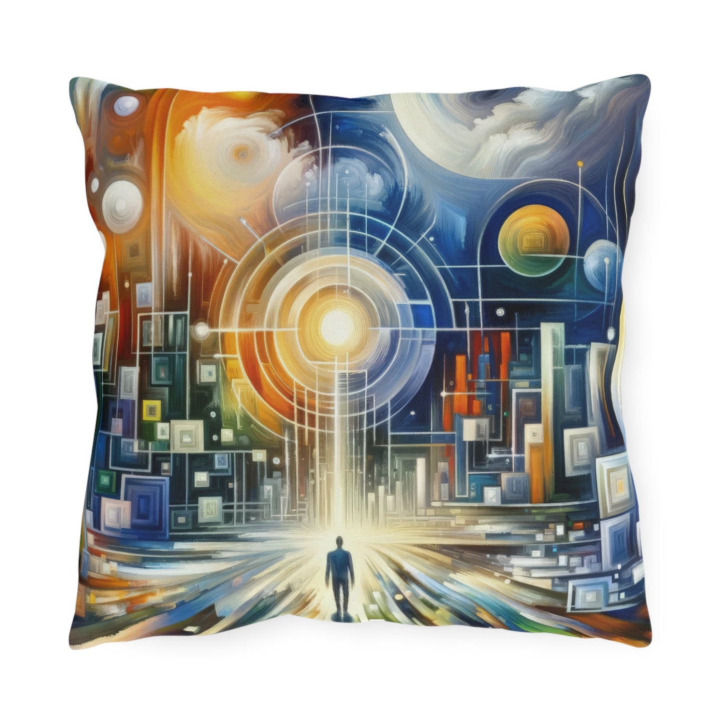 Mindful Megabyte Convergence Outdoor Pillows