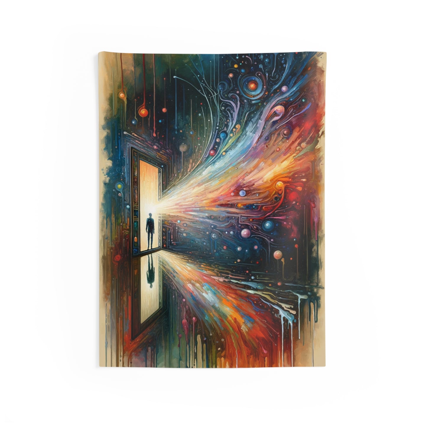 Mirror Wholeness Tachism Indoor Wall Tapestries