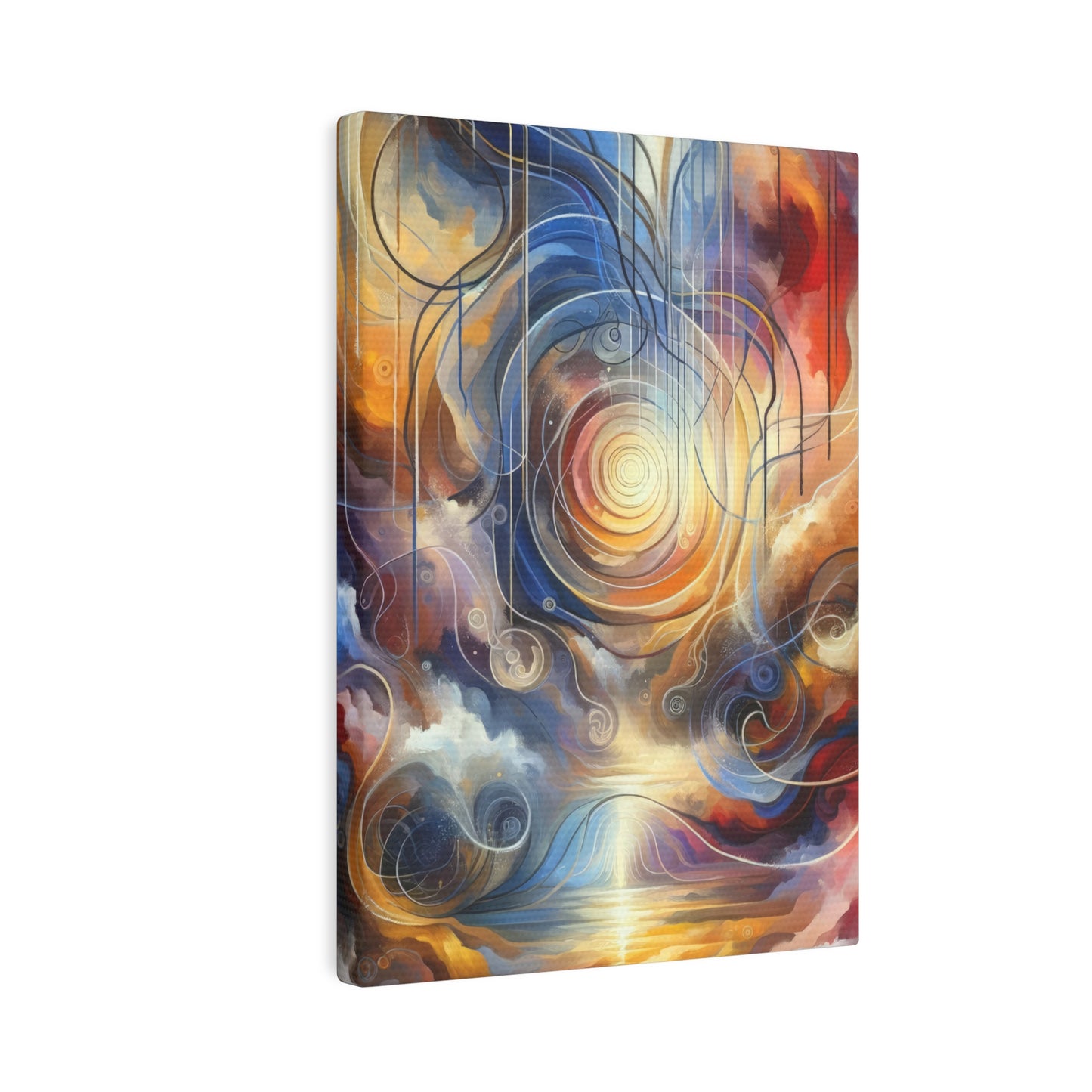 Presence Anchored Tachism Canvas Photo Tile