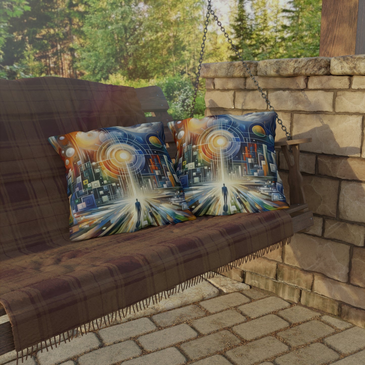 Mindful Megabyte Convergence Outdoor Pillows