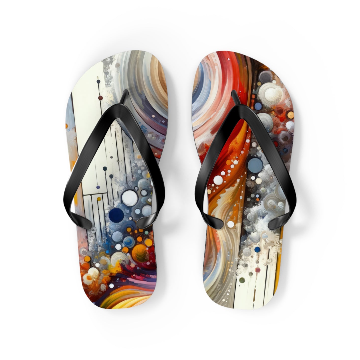 Harmonic Swirl Elegance Flip Flops