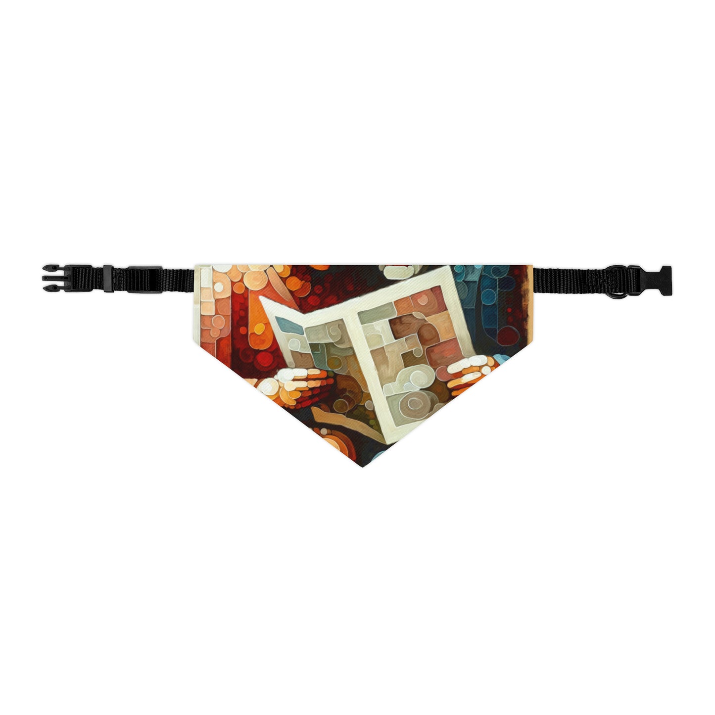 Elderly Unity Tachism Pet Bandana Collar