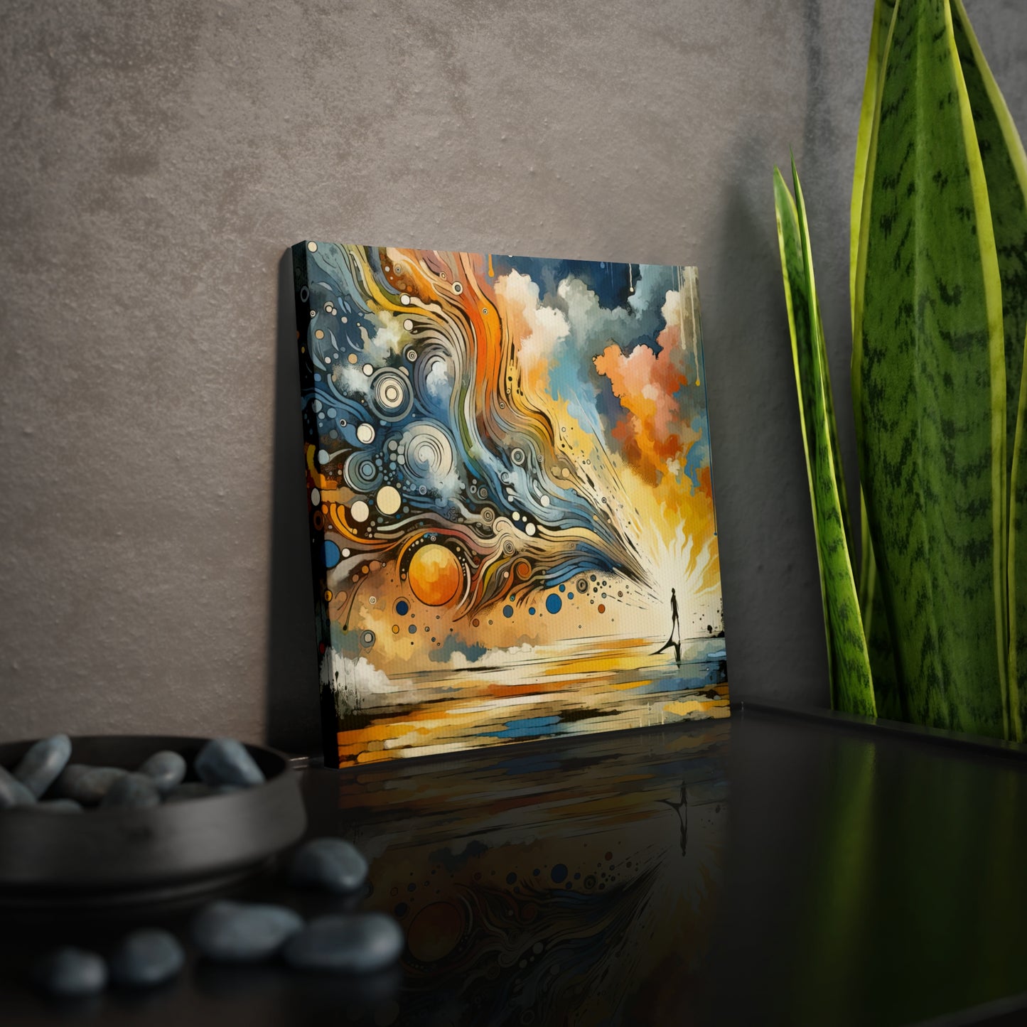 Intentional Awakening Reflection Canvas Photo Tile