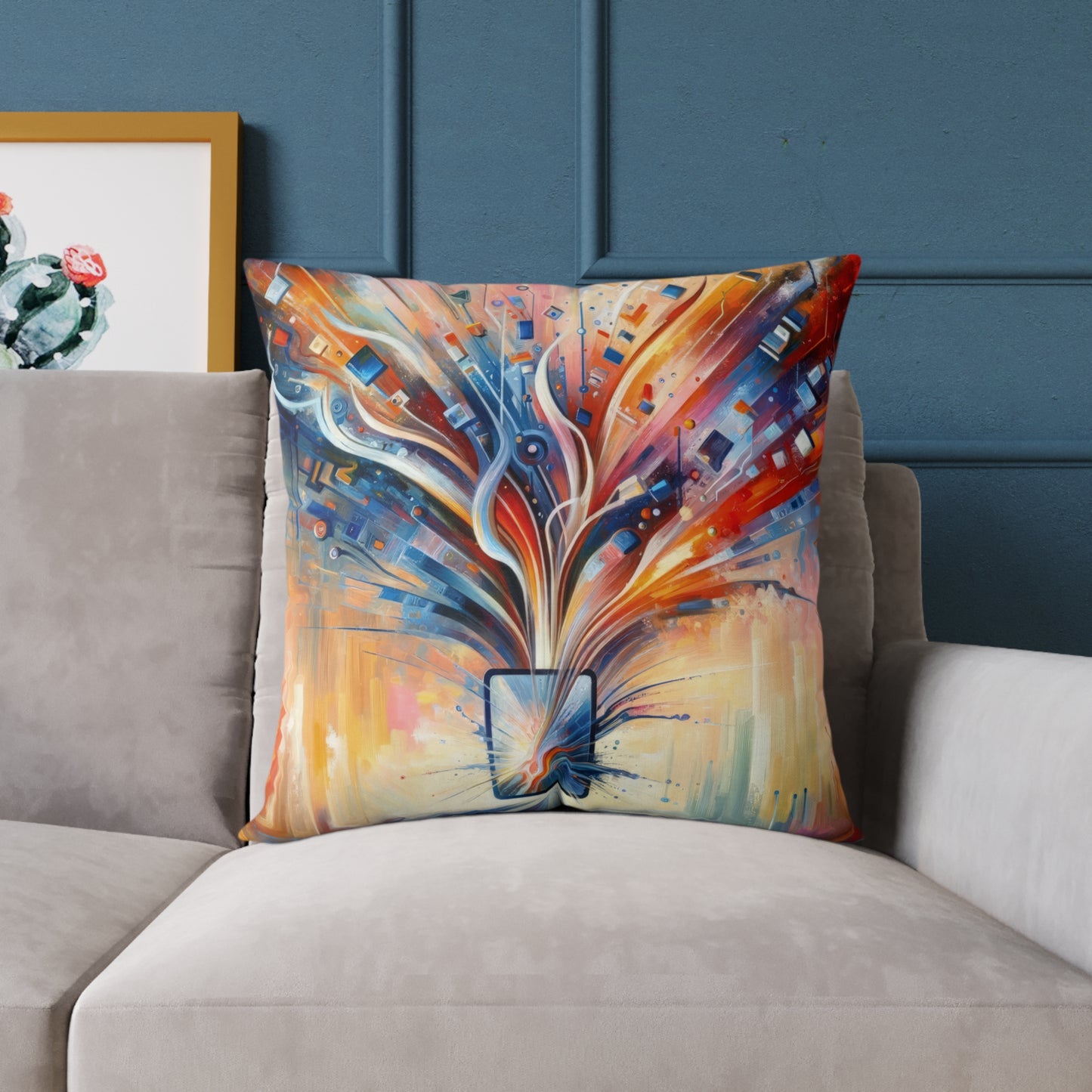 Empowerment Through Technology Spun Polyester Pillow