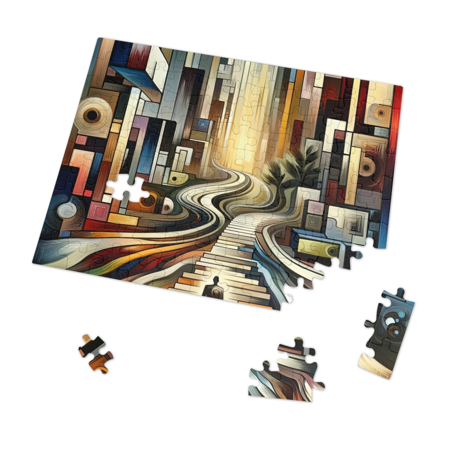 Relatable Journey Abstraction Jigsaw Puzzle (30, 110, 252, 500,1000-Piece)