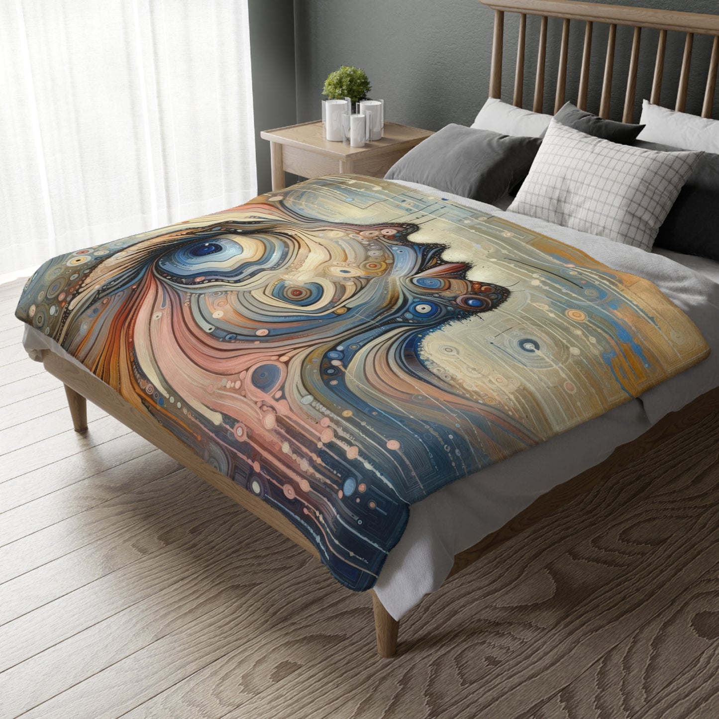 Keen Nimble Embrace Velveteen Microfiber Blanket (Two-sided print)