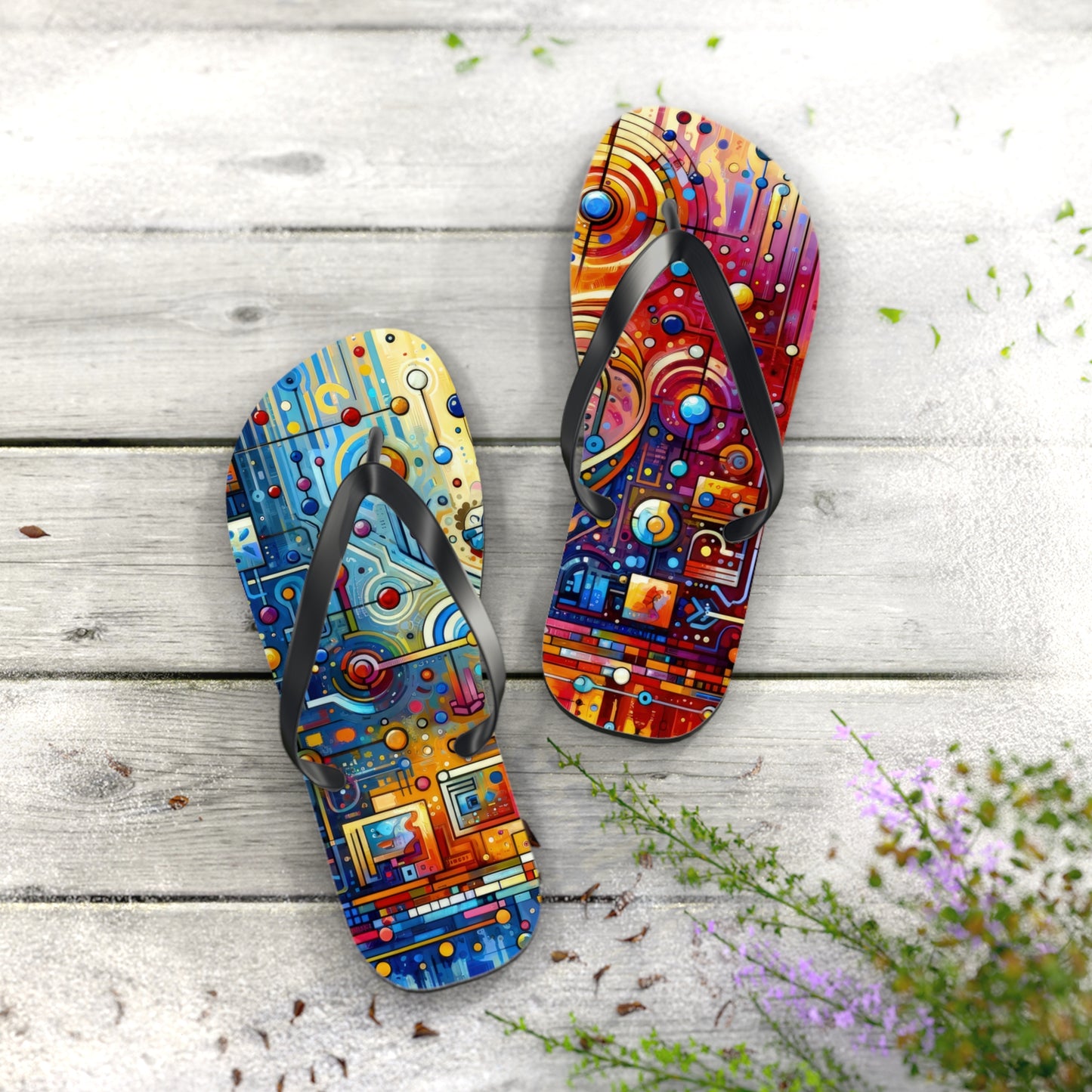 Supportive Divided Empathy Flip Flops