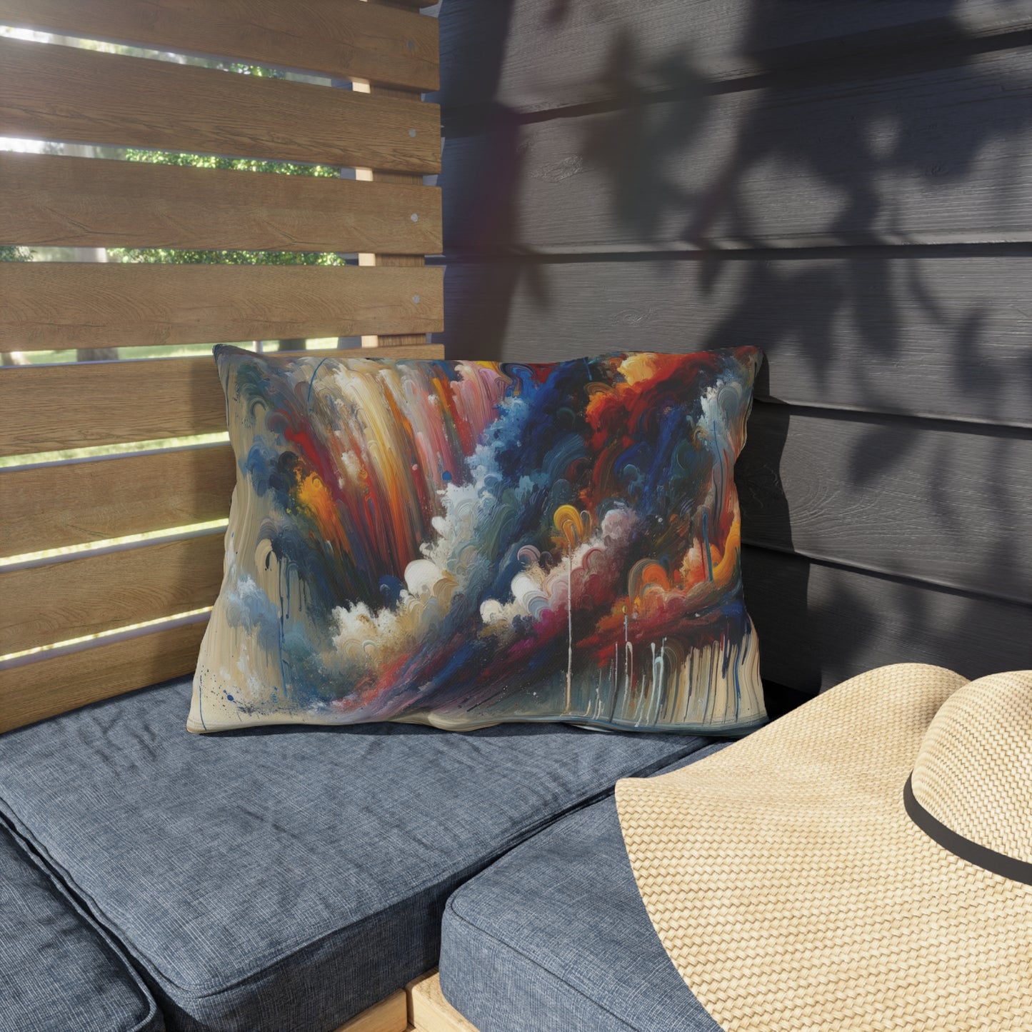 Grandiose Transformation Tachism Outdoor Pillows