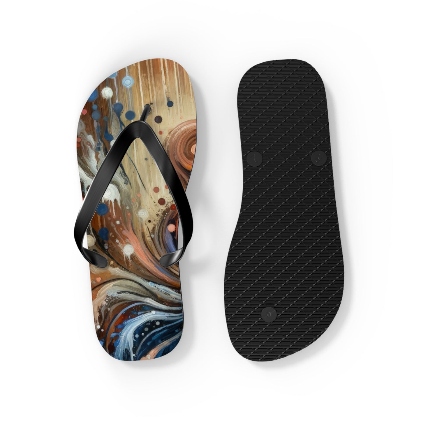 Empathic Connection Tachism Flip Flops