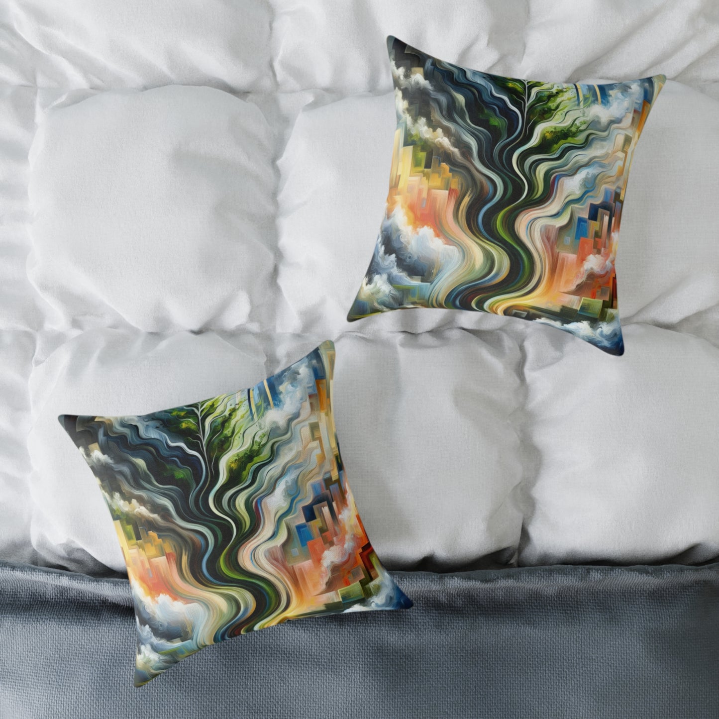 Eternal Digital Contrast Spun Polyester Pillow