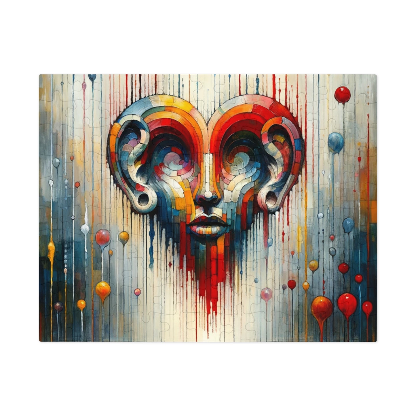 Ears Heart Expression Jigsaw Puzzle (30, 110, 252, 500,1000-Piece)