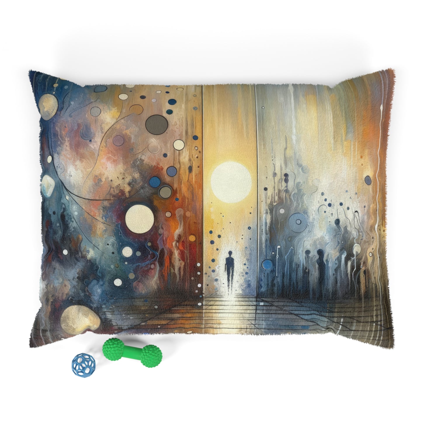 Stillness Transition Abstract Pet Bed