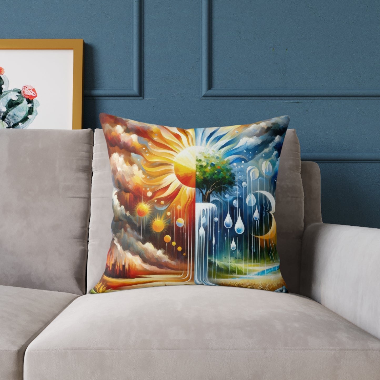 Sunshine Harvest Journey Spun Polyester Pillow