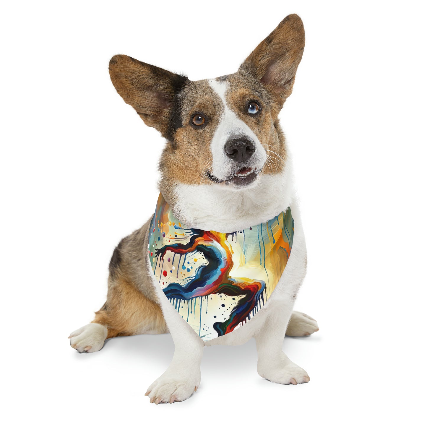 Expressive Dance Reflection Pet Bandana Collar